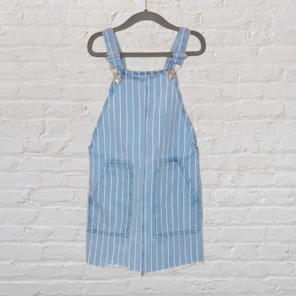 Denim & Co. Pinstripe Overall Dress​